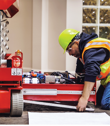 Leak Containment System for slab scissor lifts - Pro Contractor Rentals